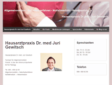 Tablet Screenshot of dr-gewitsch.de